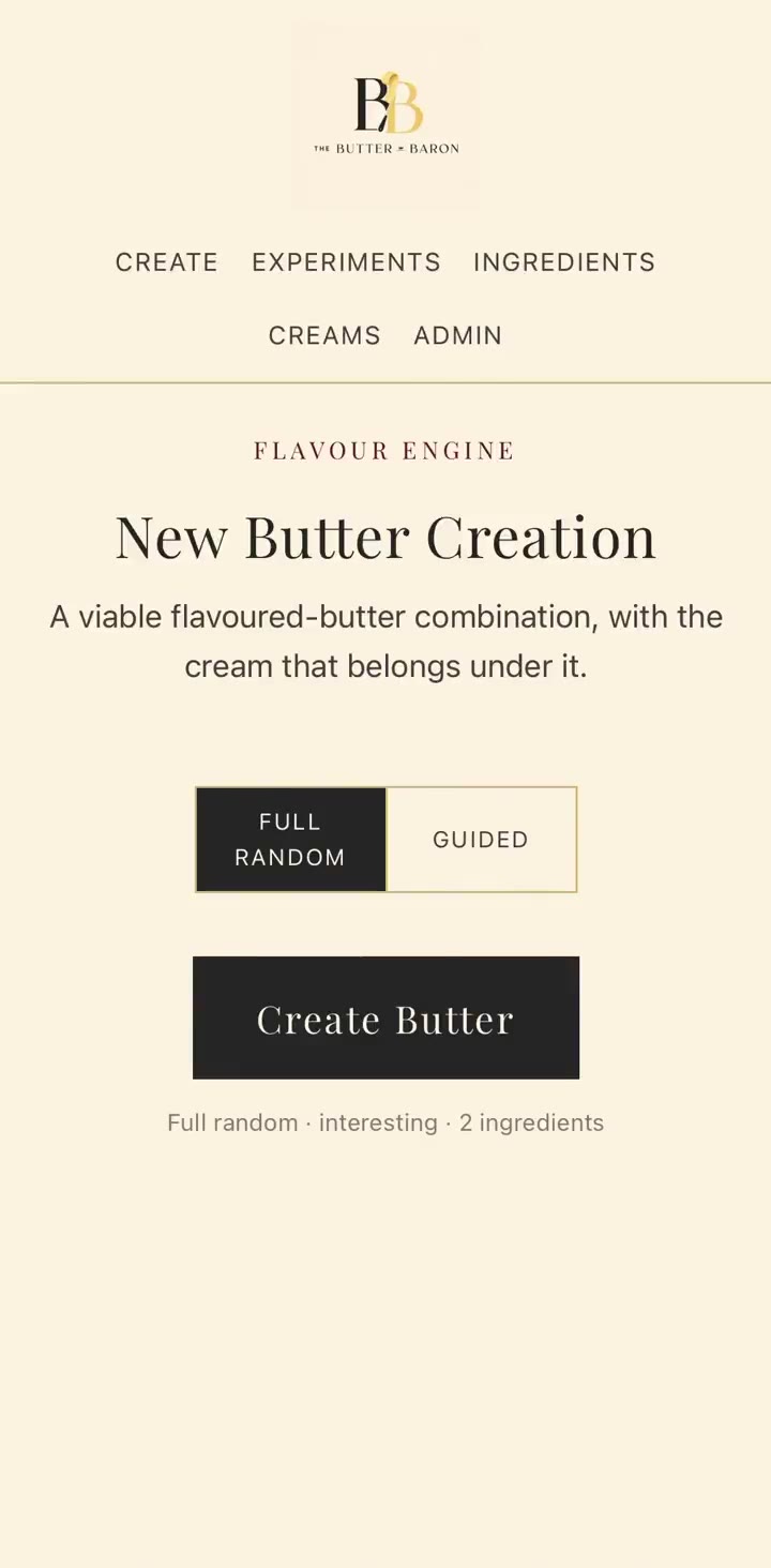 Butter Recipe Generator preview