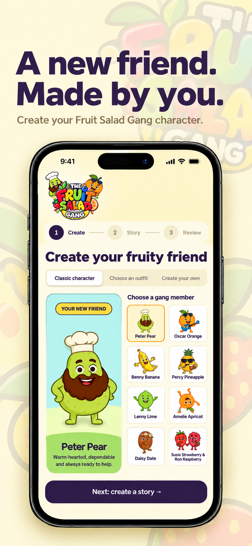 Fruit Salad Gang character builder