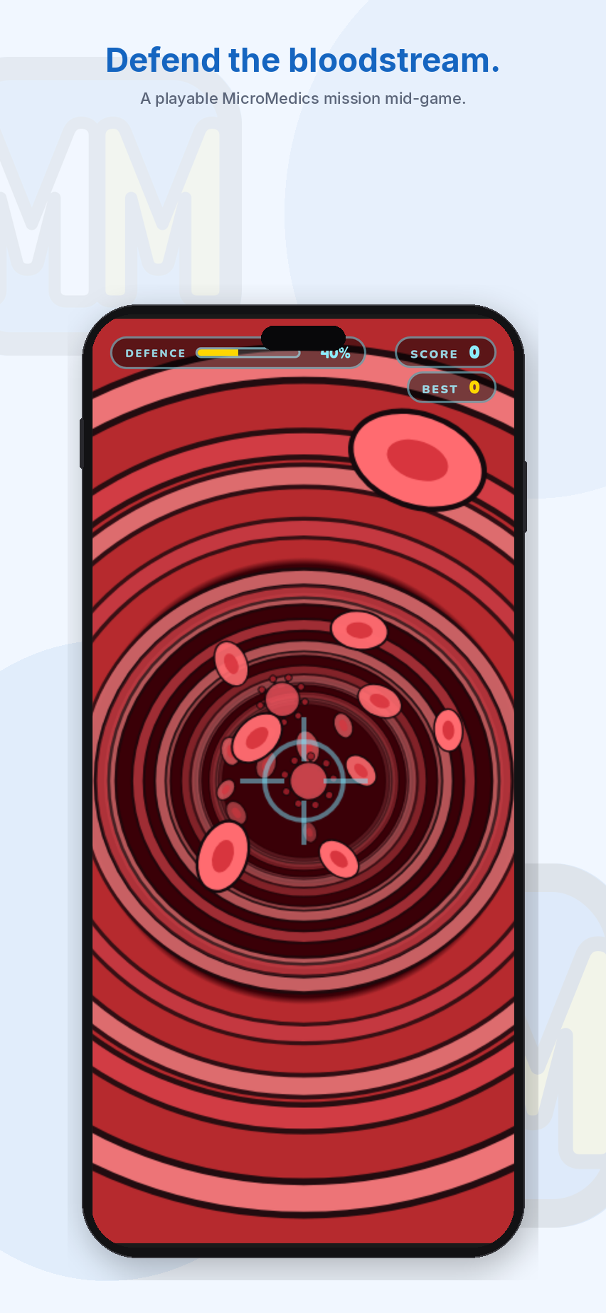 MicroMedics gameplay mid-mission