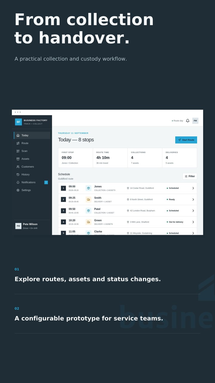 Track and Collect preview